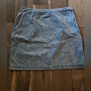 Vintage Christopher & Banks denim skirt